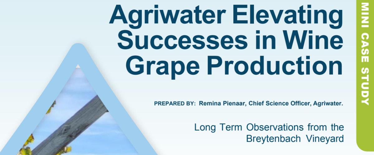 AgriWater Successes in Wine Grape Production 