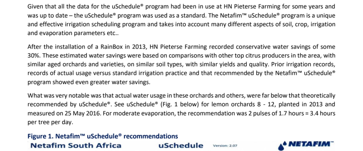 Water Usage Comparison from 2013-2016