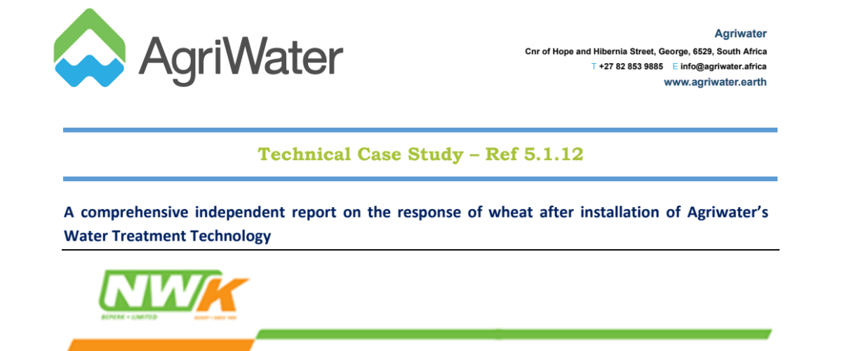 Independent Report on the Response of Wheat
