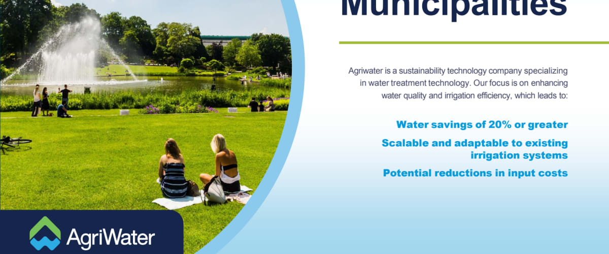 Agriwater Water Wise Solutions for Municipalities